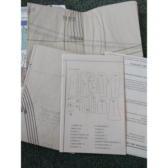 Simplicity 3805 Pants Jacket Dress Skirt Misses Sewing Pattern Size 10-18 Uncut - Picture 7 of 7